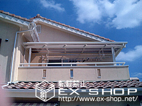 のバルコニー・ベランダ屋根 ライザーテラス II F型 単体  屋根タイプ  積雪〜20cm対応 施工例