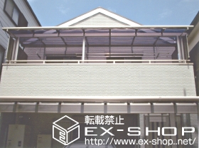 のバルコニー・ベランダ屋根 ライザーテラス? F型 600タイプ 連棟 屋根タイプ 施工例