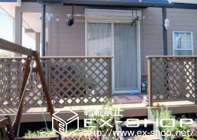 のウッドデッキ リコステージ?　束柱調整有り仕様 施工例