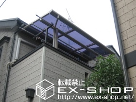 のバルコニー・ベランダ屋根 ライザーテラスII F型 600タイプ 単体 屋根タイプ 積雪〜20cm対応 施工例