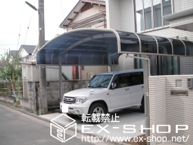 のカーゲート カミンゲートF1型 ノンレール 両開き 施工例