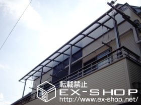 のバルコニー・ベランダ屋根 ライザーテラス? R型 600タイプ 連棟 屋根タイプ 施工例