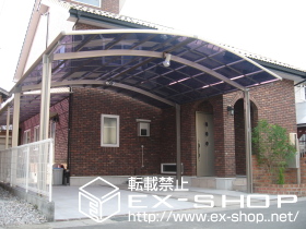 のカーポート カーブポートシグマIII M合掌タイプ 積雪〜20cm対応 施工例