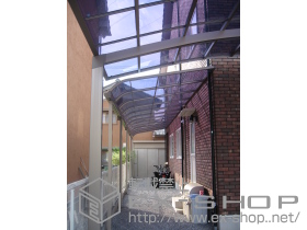 のテラス屋根 ライザーテラスII R型 連棟 テラスタイプ 積雪〜20cm対応 施工例