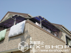 のバルコニー・ベランダ屋根 ライザーテラスII R型 単体 屋根タイプ 積雪〜20cm対応 施工例