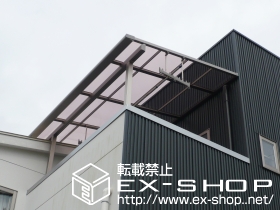 のバルコニー・ベランダ屋根 ライザーテラスII F型 単体 屋根タイプ 積雪〜20cm対応 施工例