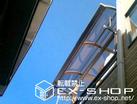 のバルコニー・ベランダ屋根 ライザーテラスII R型 単体 屋根タイプ 積雪〜20cm対応 施工例