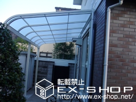 のテラス屋根 ライザーテラス? R型 連棟 積雪〜20cm対応 施工例