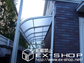 のテラス屋根 ライザーテラス? R型 単体 積雪〜20cm対応 施工例