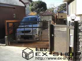 のカーゲート オーバードアR1型　手動式 施工例