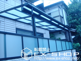 のテラス屋根 ライザーテラスＩＩ F型 単体 テラスタイプ 積雪〜20cm対応 施工例