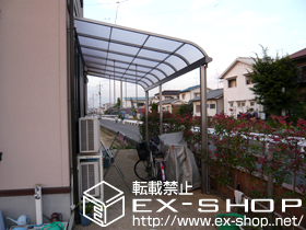 のテラス屋根 ライザーテラスII R型 テラスタイプ 連棟 施工例