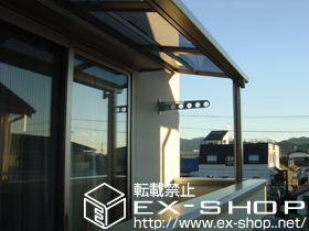 のバルコニー・ベランダ屋根 ライザーテラスII F型 単体 屋根タイプ 積雪〜20cm対応 施工例