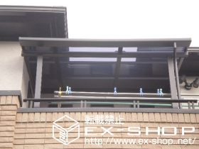 のバルコニー・ベランダ屋根 ライザーテラスII F型 単体 屋根タイプ 積雪〜20cm対応 施工例