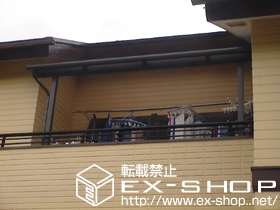 のバルコニー・ベランダ屋根 ライザーテラスII F型 単体 屋根タイプ 積雪〜20cm対応 施工例