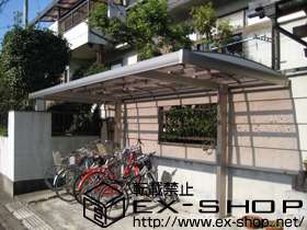 のサイクルポート・駐輪場 キューブポートプラス ミニ 施工例