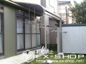 のテラス屋根 ライザーテラスII R型 単体 テラスタイプ 積雪〜100cm対応 施工例