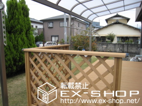 のテラス屋根 ライザーテラスII R型 連棟 テラスタイプ 積雪〜20cm対応 施工例