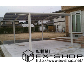 のカーポート カーブポートシグマIII ワイド 積雪〜20cm対応 施工例