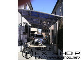 のカーポート カーブポートシグマIII 縦連棟タイプ 積雪〜20cm対応 施工例