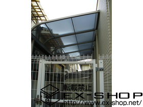 のテラス屋根 ライザーテラスII R型 単体 テラスタイプ 積雪〜20cm対応 施工例