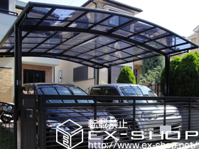 のカーポート カーブポートシグマ? ワイド 積雪〜20cm対応 施工例