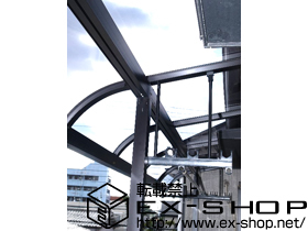 のバルコニー・ベランダ屋根 ライザーテラスII R型 連棟 屋根タイプ 積雪〜20cm対応 施工例