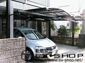 のカーポート マルチスクエア アール屋根 標準柱仕様 施工例