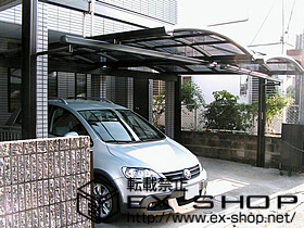 のテラス屋根 ライザーテラスII R型 単体 ルーフタイプ 積雪〜20cm対応 施工例