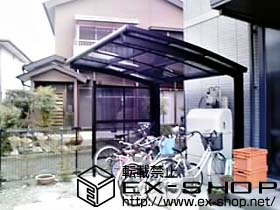 のサイクルポート・駐輪場 カーブパークシグマIII 側面パネル1面 積雪〜20cm対応 施工例