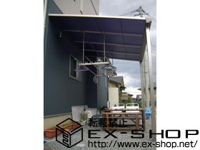 のテラス屋根 ライザーテラスII F型 単体 テラスタイプ 積雪〜20cm対応 施工例