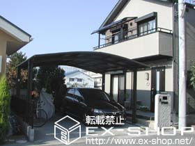 のバルコニー・ベランダ屋根 ライザーテラス? R型 屋根タイプ 単体 積雪〜20cm対応 施工例