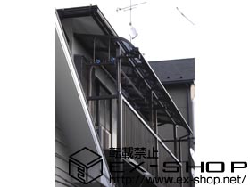 のテラス屋根 ライザーテラスII R型 連棟 テラスタイプ 積雪〜20cm対応 施工例