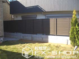 のフェンス・柵 プリレオ R9型 フェンス フリーポールタイプ 施工例