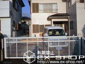 のカーゲート ワイドオーバードアR1型 手動タイプ 施工例