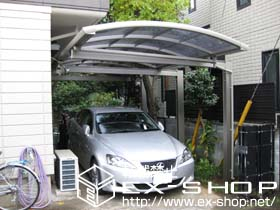 のカーポート マルチスクエア アール屋根レギュラー 標準柱仕様 施工例