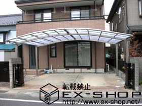 のカーポート カーブポートシグマ? ワイド 積雪〜20cm対応 施工例