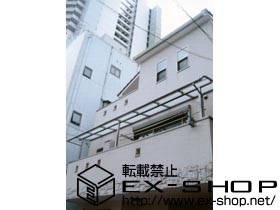 のバルコニー・ベランダ屋根 ライザーテラスII  R型 連棟 屋根タイプ 積雪〜20cm対応 施工例