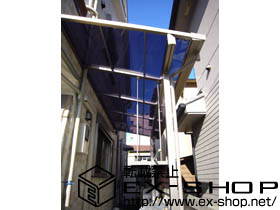 のテラス屋根 ライザーテラスII F型 単体 テラスタイプ 積雪〜20cm対応 施工例