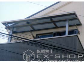 のバルコニー・ベランダ屋根 ライザーテラスII F型 屋根タイプ 単体 積雪〜20cm対応 施工例