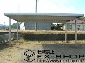 のカーポート テリオスポートII 角柱仕様 2台用 積雪〜30cm対応 施工例