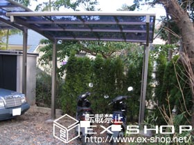 のサイクルポート・駐輪場 カーブポートシグマ?ミニ 積雪〜20cm対応 施工例