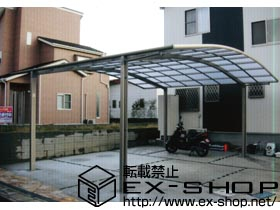 のカーポート カーブポートシグマ? ワイドタイプ 積雪〜20cm対応 施工例