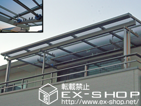 のバルコニー・ベランダ屋根 ライザーテラス?F型　屋根タイプ　積雪〜20cm対応 施工例