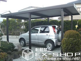 のカーポート ジーポート　Sタイプ・基本セット 積雪〜100cm対応　 施工例