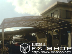 のカーポート カーブポートシグマ? ワイドタイプ 積雪〜20cm対応 施工例