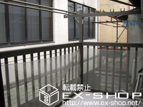 のバルコニー アクトステージA型　屋根置き式　太格子 施工例