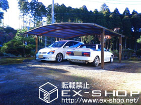 のカーポート カーブポートシグマ?　ワイド　 積雪〜20cm対応 施工例