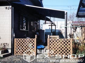 のテラス屋根 ライザーテラス? F型 テラスタイプ 単体 積雪〜20cm対応 施工例