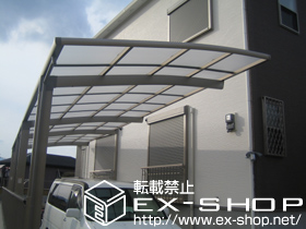 のカーポート カーブポートシグマ? 縦連棟タイプ 積雪〜20cm対応 施工例